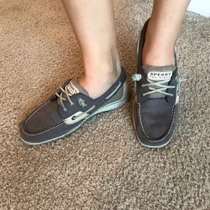 Grey Sperry top sider